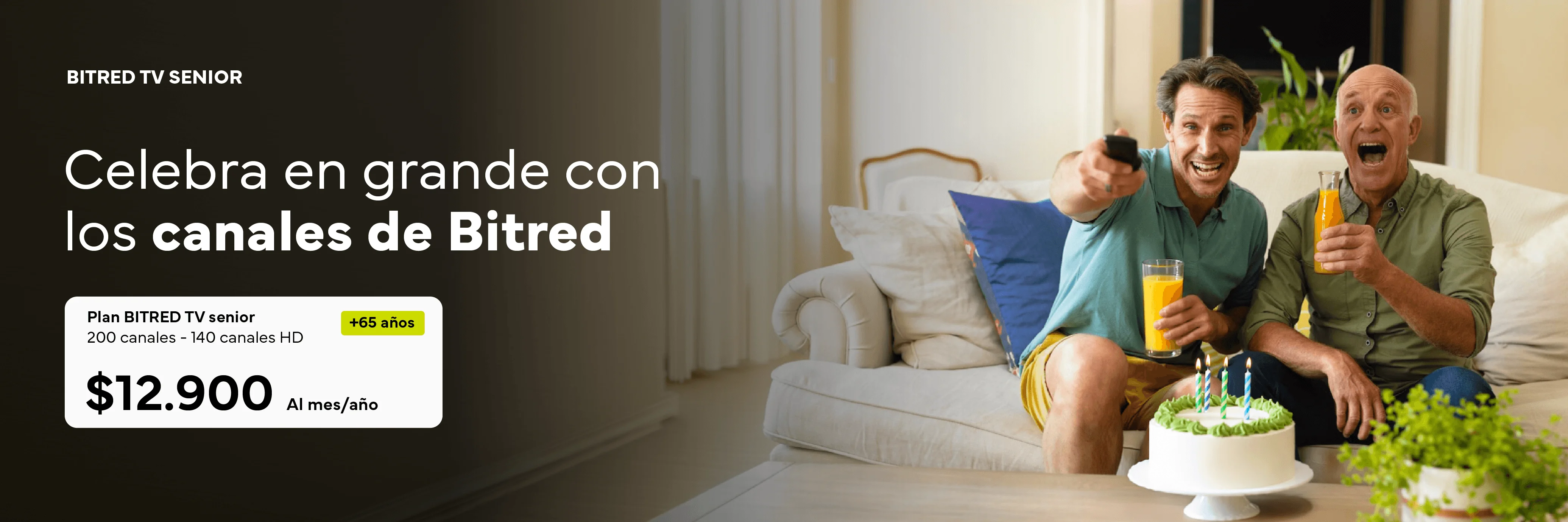 Promoción para la conectividad del los senior de la casa contratando el plan tv senior este mes de abril junto a Bitred