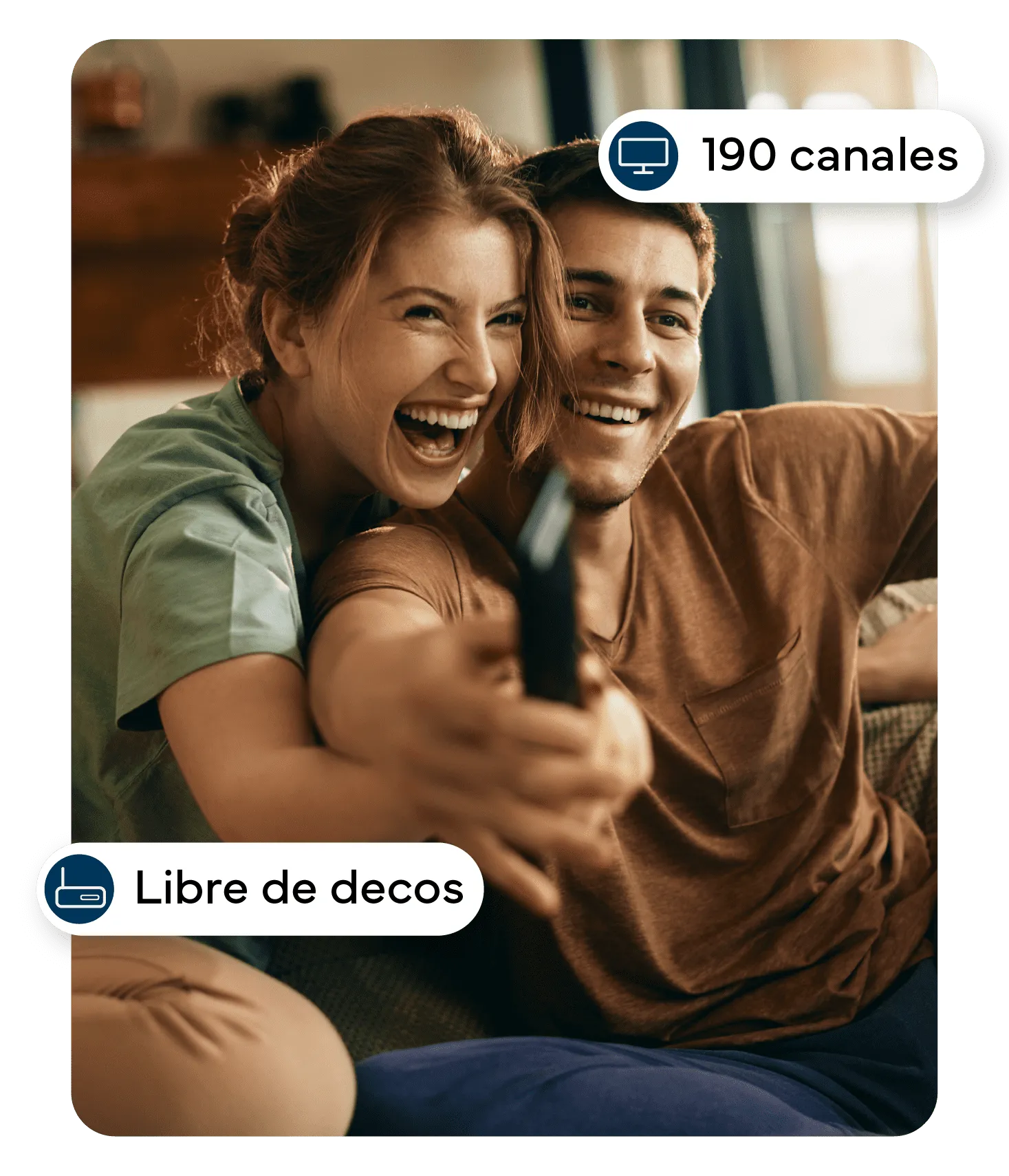 familia viendo la television